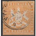 Mi 12 used 1859 Wuerttemberg Cat € 20