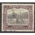 St Kitts-Nevis 1925 SG52 2 1/2d Black & Brown W...