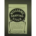 1902 Williams' Shaving Stick Ad - The Lather