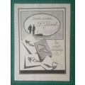 X1016) F Pinet London Shoe Magazine Advert - 1924