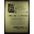 1938 Shell Super-Shell Gasoline Ad - Getting away from a traffic light