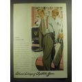 1945 Celanese Fabrics Ad - Always a smooth job