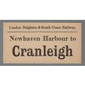 LONDON BRIGHTON & SOUTH COAST RAILWAY LUGGAGE L...