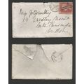 GB QV 1872 1d Red on Cover SG43 Duplex PMK For ...