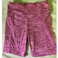 Pink stretch Variegated Bike Shorts women's Siz...