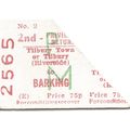 B.R.B. Edmondson Ticket - Tilbury Town or Tilbu...