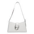 Genuine Leather Women Tote Bag Shoulder Bag Grey