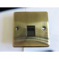 UEP Telephone Master Socket antique Brass W45AB