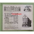 Elizabethan Mansion, Buckhurst House Plan & Old...