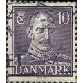 DENMARK, King Christian X, violet 1942, 10ore, #4