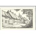 Dorset PUNCKNOLL Crown Inn Art Postcard