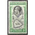 Ascension Island 1934 SG21 1d Black & Green Mou...