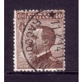 ITALY 1908 SG78 40c BROWN FINE USED #4