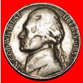 STAR: USA ★ 5 CENTS 1953D! JEFFERSON (1801-1809...