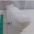 8 inch white whale plush