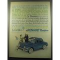 1959 Renault Dauphine Car Ad - Les dialogues de l'automobile