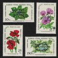 Turkish Cyprus Flowers Ovpt 4v 1983 MNH SG#144-...