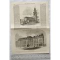 1860 engraving St. Peter's Church Manchester, W...