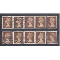 BULK STOCK.24p Chestnut x 10.Type Unchecked.Fin...