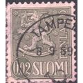 Finland 1968 - 2p green - Rampant Lion - used