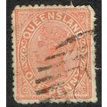 Queensland 1890 1d Vermilion Red SG187 GU