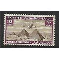 EGYPT 1933 AIR 10M BROWN PURPLE HANDLEY PAGE HP...