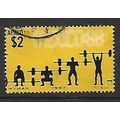 MEXICO 1967 OLYMPIC GAMES 2p WEIGHT LIFTING LEM...