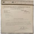 1957 letter Sandstone Industry Compensation Fun...