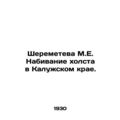 Sheremeteva M.E. Filling Canvas in the Kaluga Region. In Russian (ask us if in d
