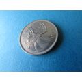 1969 QUEEN ELIZABETH II CANADA TWENTY FIVE CENT...