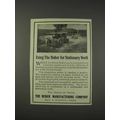1910 Huber Roller Ad - For Stationary Work