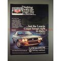 1981 Lancia Coupe Ad - Nothing Holds Road Like ...