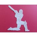 6 x Tattered Lace Die Cuts Vintage Cricketer