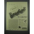 1954 Tufnol Tubes and Fittings Ad - Puff.. For a pipe line