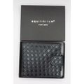 Black Weave Pattern Wallet 10 CM Mens Comes Box...