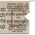 B.R. Edmondson Ticket - Welwyn Garden City to N...
