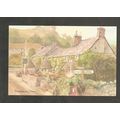 Postcard Devon Branscombe Watercolour by David ...