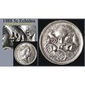 Australia 1988 5c Echidna ~ Die Chip/Cud on Fro...