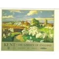 RAIL ADVERTISING B.R. KENT GARDEN OF ENGLAND CARD NO DRG 150 INC UK POSTAGE