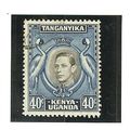 Kenya KUT KGVI 1952 40c Black & Blue Used SG 14...