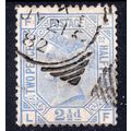 Sg157 2 1/2d BLUE PLATE 22 CDS FINE USED (L F) G98