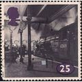 GB, RAIL, 60149 Amadis, Kings Cross, greyscale 1994, 25p