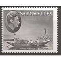 Seychelles 1941 SG146a 1 Rupee Grey-Black Mount...