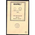 Card CAPEX '87 Family and Youth Day June 14 Box...