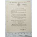 1954 letter The British Door Association, London