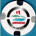 Harveys. $1 Casino Chip. Lake Tahoe, NV. B72.