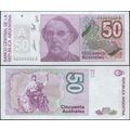 Argentina. Banknote 50 australes. ND (1989). Un...