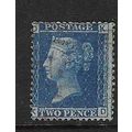 GB QV 1858-79 2d PLATE 9 "DK" USED SG45