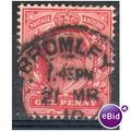 GB stamps 1902-10 KEV11 - 1d SG219 Bromley 5