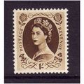GREAT BRITAIN 1952 SG529 QEII TUDOR 1s BISTRE B...